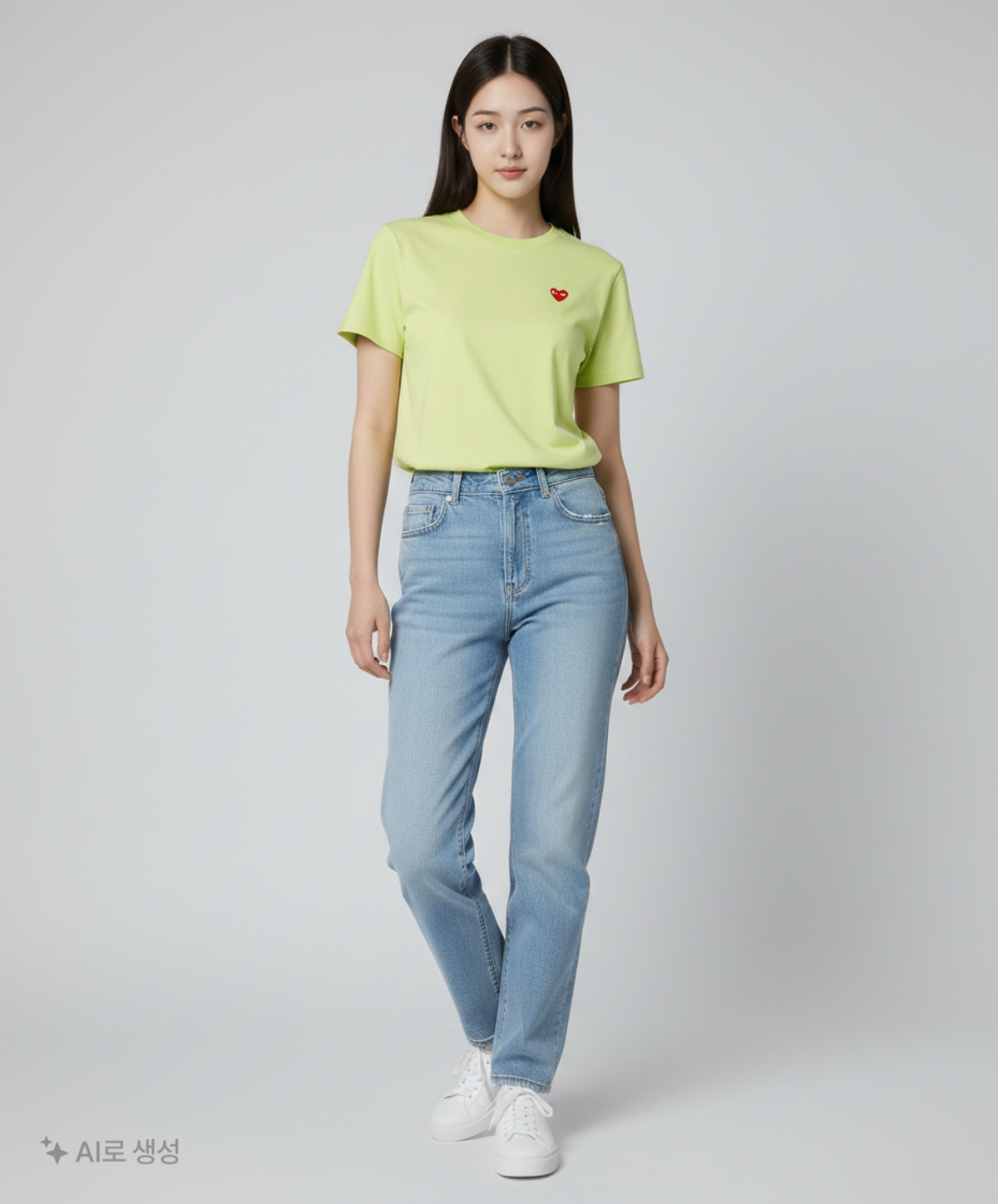 꼼데가르송 플레이(COMME DES GARCONS PLAY) 반소매 티셔츠 S