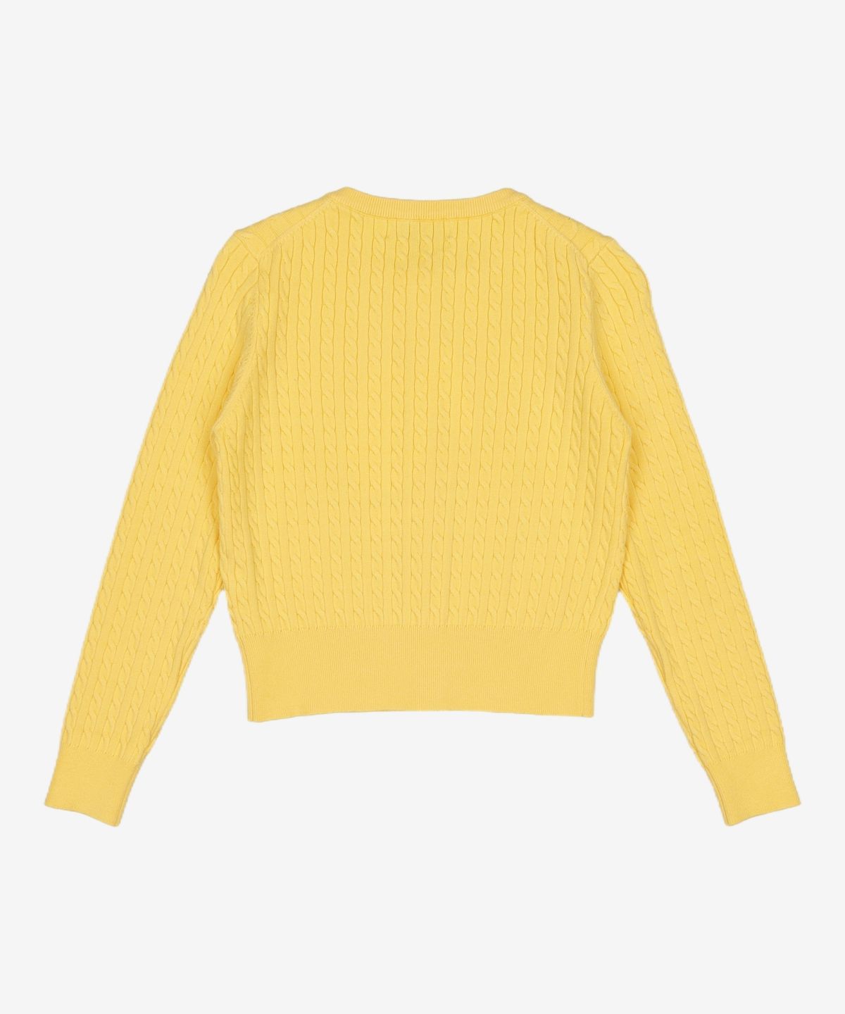 제너럴 아이디어(GENERAL IDEA) GNRL 에센셜 케이블 가디건 [YELLOW] / WBD1L04502 S