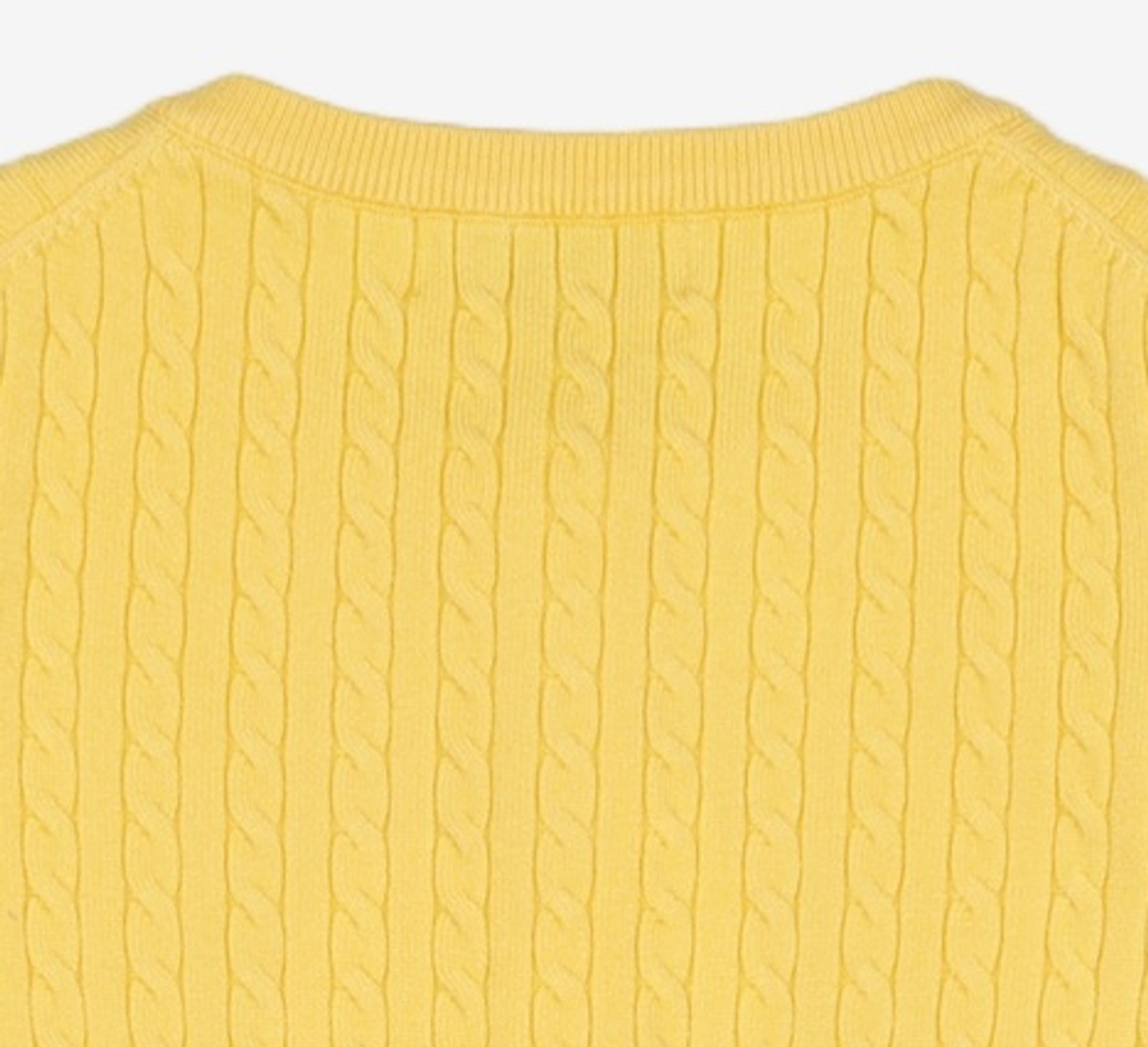 제너럴 아이디어(GENERAL IDEA) GNRL 에센셜 케이블 가디건 [YELLOW] / WBD1L04502 S