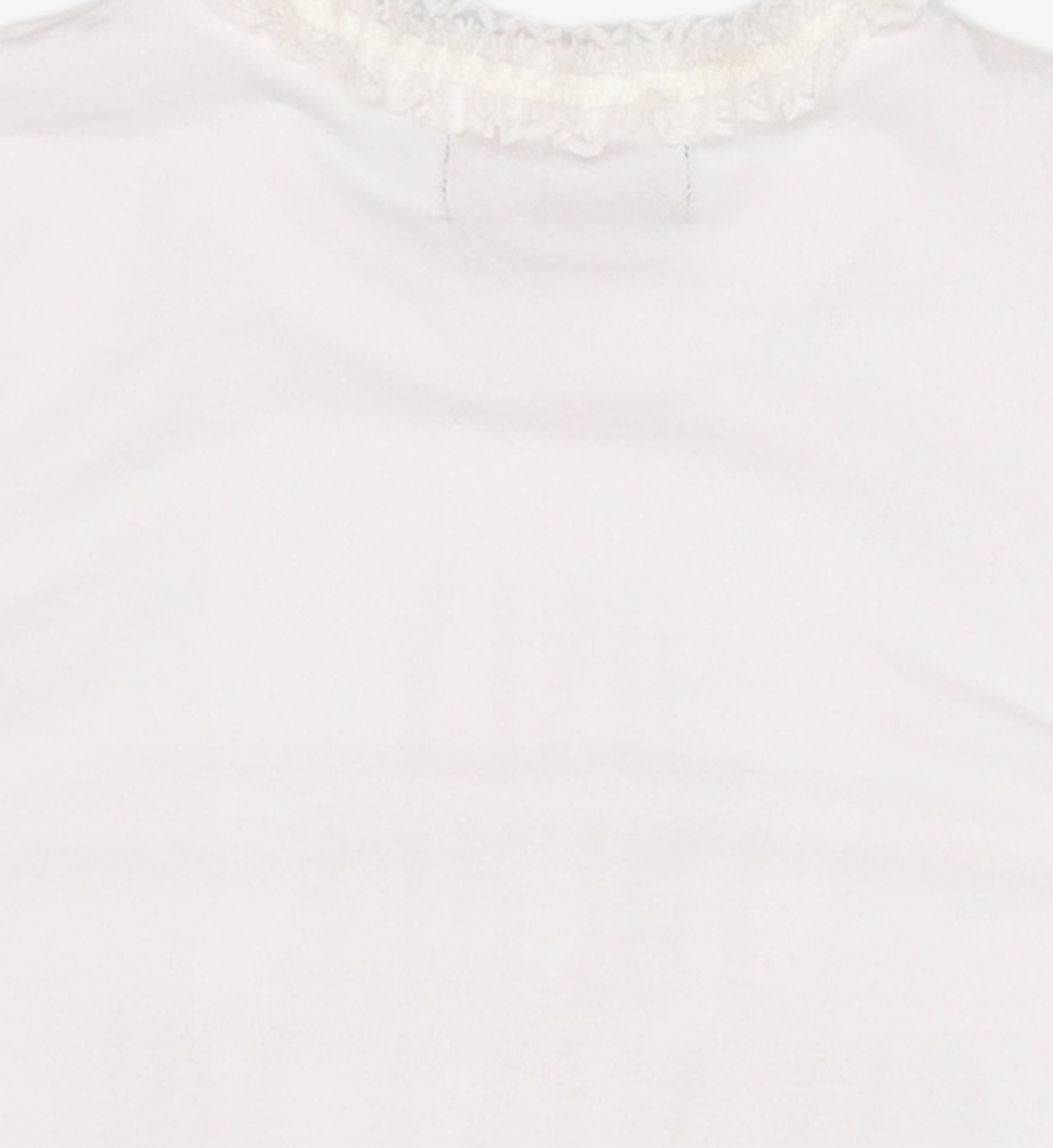 유희(YOUHEE) LACE LETTERING BABY T-SHIRTS WHITE FREE