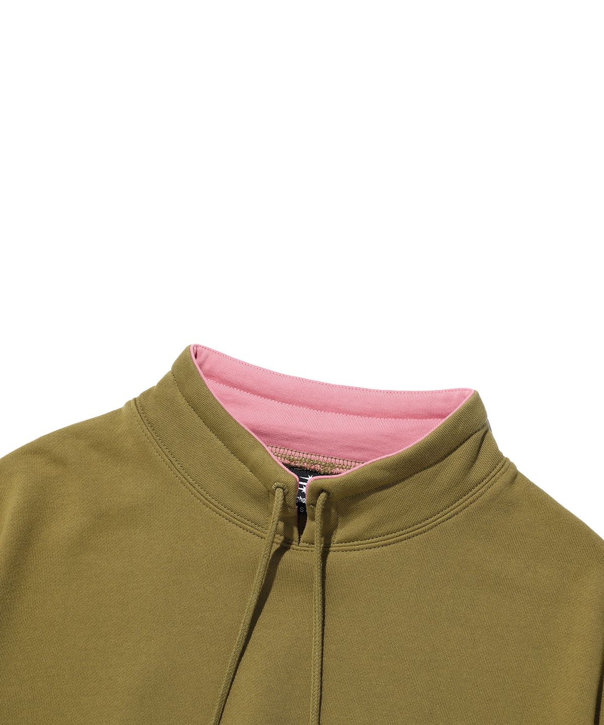 나이스고스트클럽(NICEGHOSTCLUB) 3STAR HIGH NECK SWEATSHIRTS_OLIVE(NG2GFUM440A)