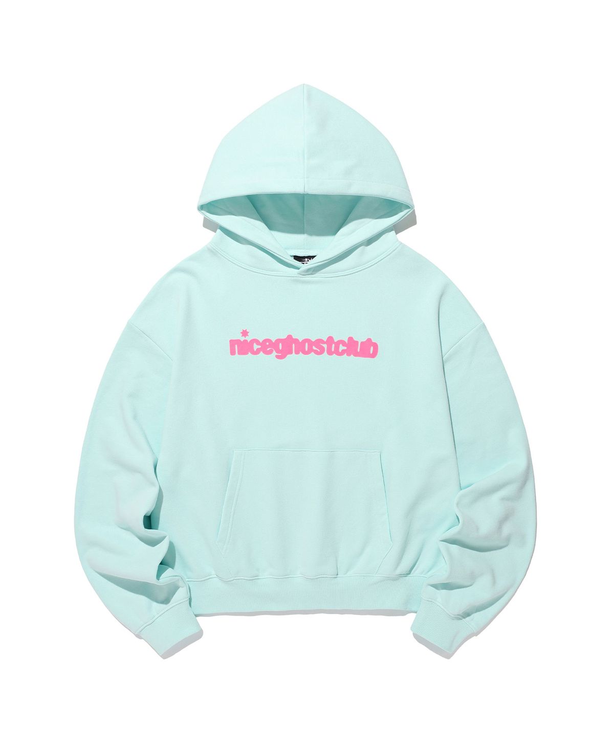 나이스고스트클럽(NICEGHOSTCLUB) NGC LOGO HOODIE_MINT(NG2GFUM403A)