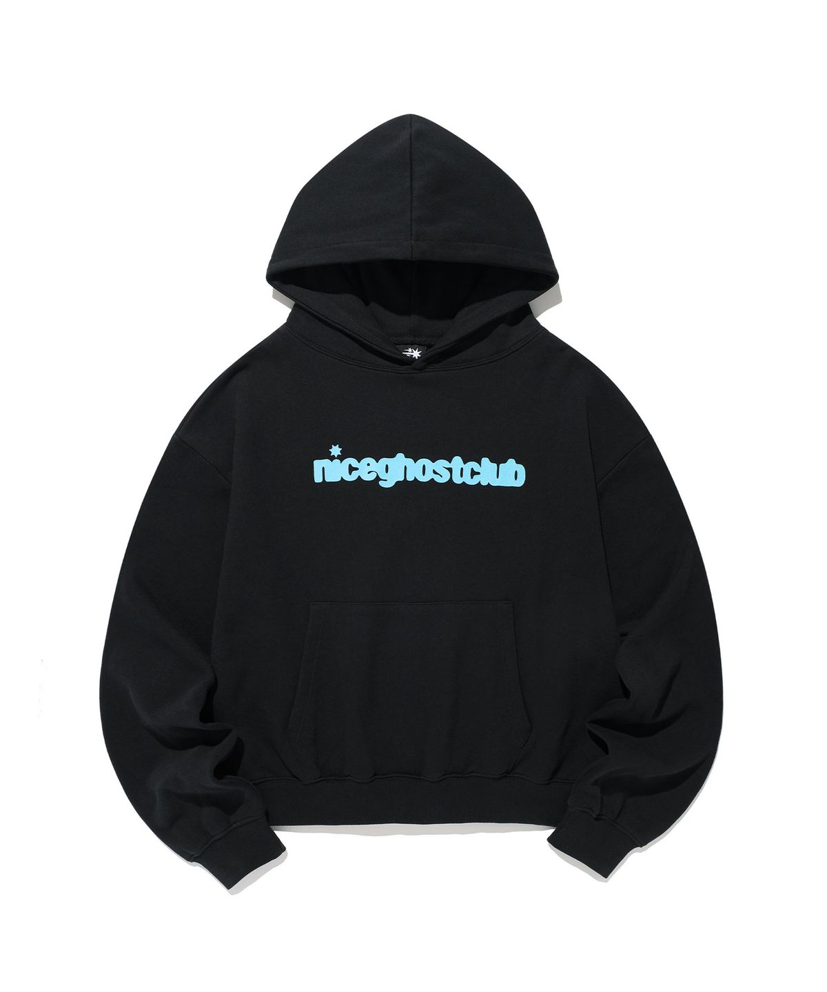 나이스고스트클럽(NICEGHOSTCLUB) NGC LOGO HOODIE_BLACK(NG2GFUM403A)