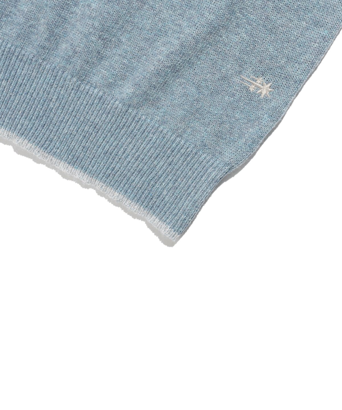 나이스고스트클럽(NICEGHOSTCLUB) COLOR TIPPED KNIT HOODIE_BLUE(NG2GFFK640A)