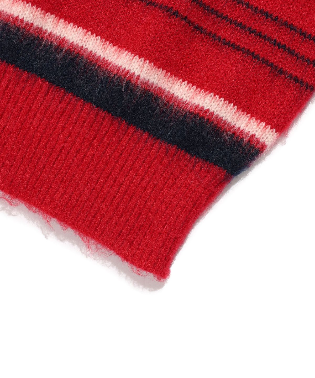 나이스고스트클럽(NICEGHOSTCLUB) V NECK STRIPE KNIT_RED(NG2GFUK602A)