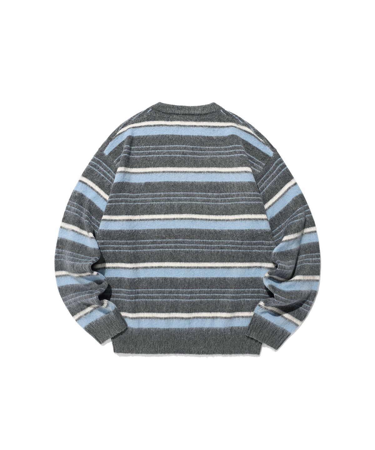 나이스고스트클럽(NICEGHOSTCLUB) V NECK STRIPE KNIT_CHARCOAL(NG2GFUK602A)
