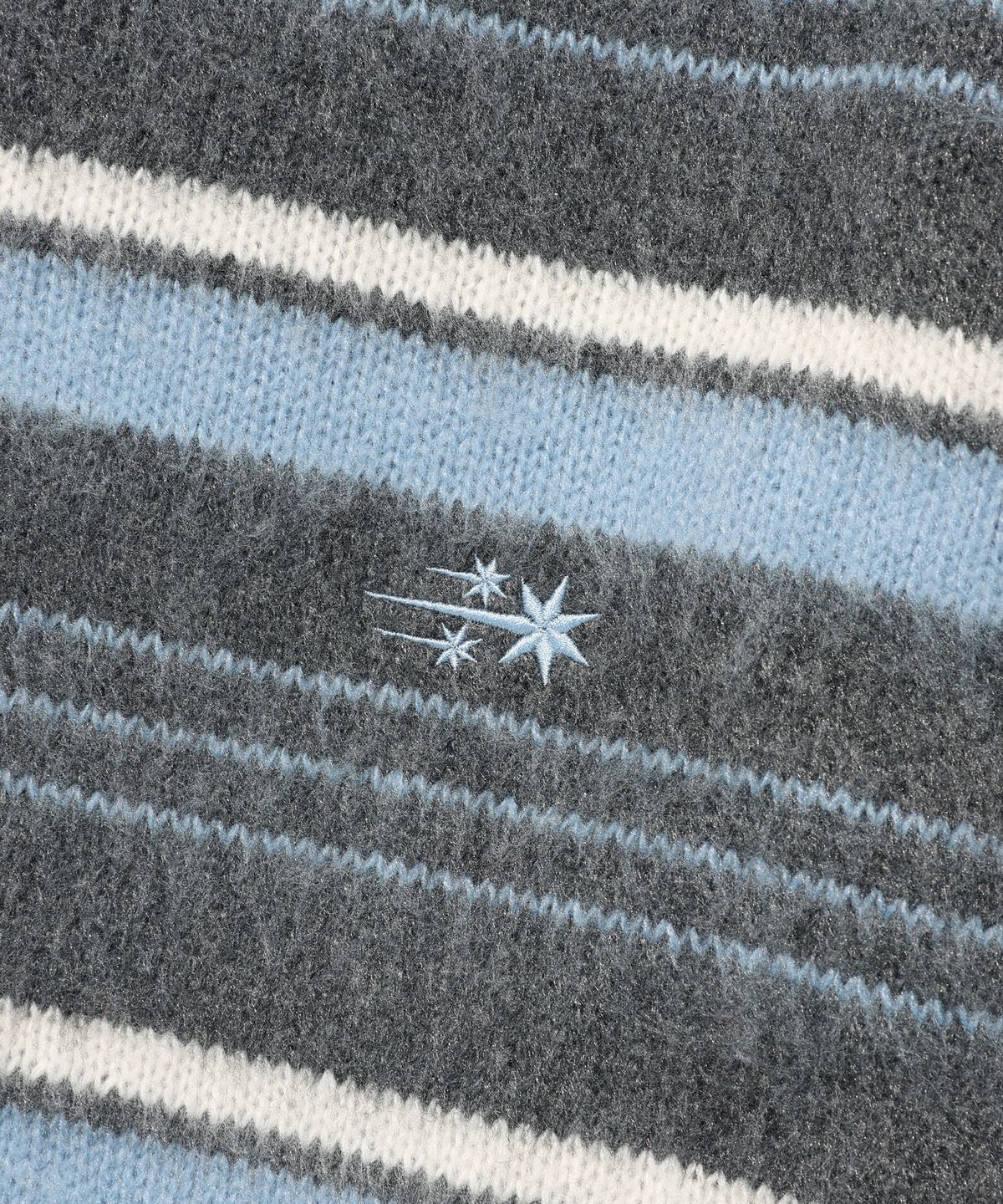 나이스고스트클럽(NICEGHOSTCLUB) V NECK STRIPE KNIT_CHARCOAL(NG2GFUK602A)