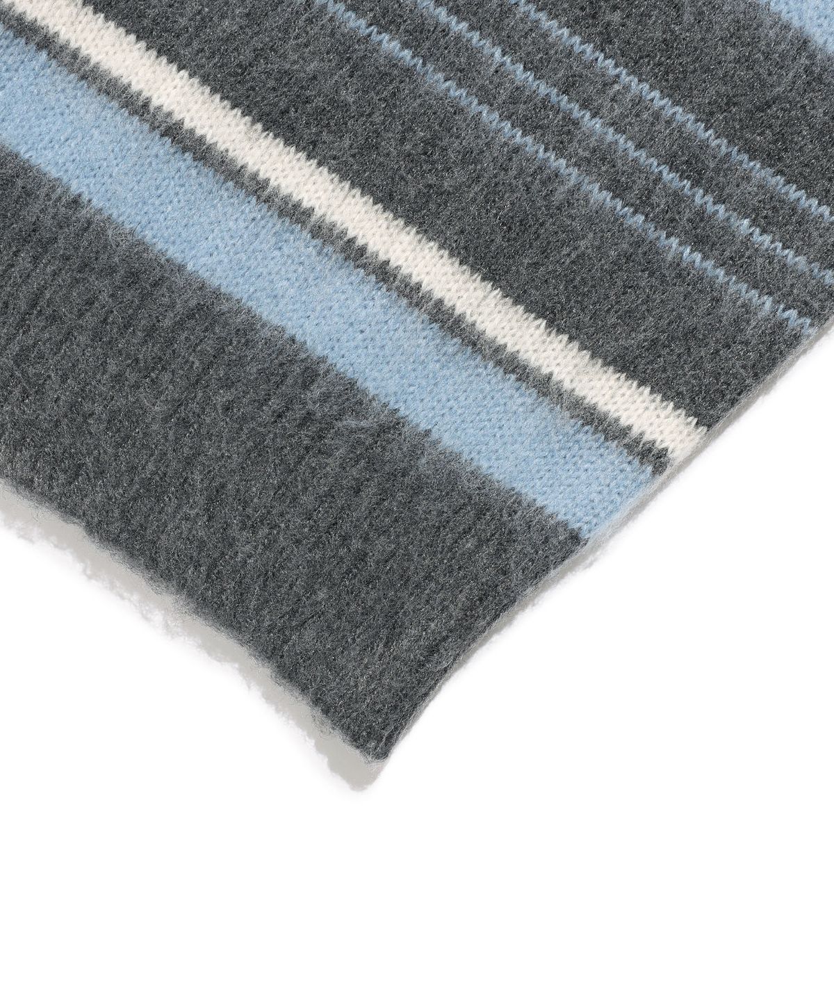 나이스고스트클럽(NICEGHOSTCLUB) V NECK STRIPE KNIT_CHARCOAL(NG2GFUK602A)