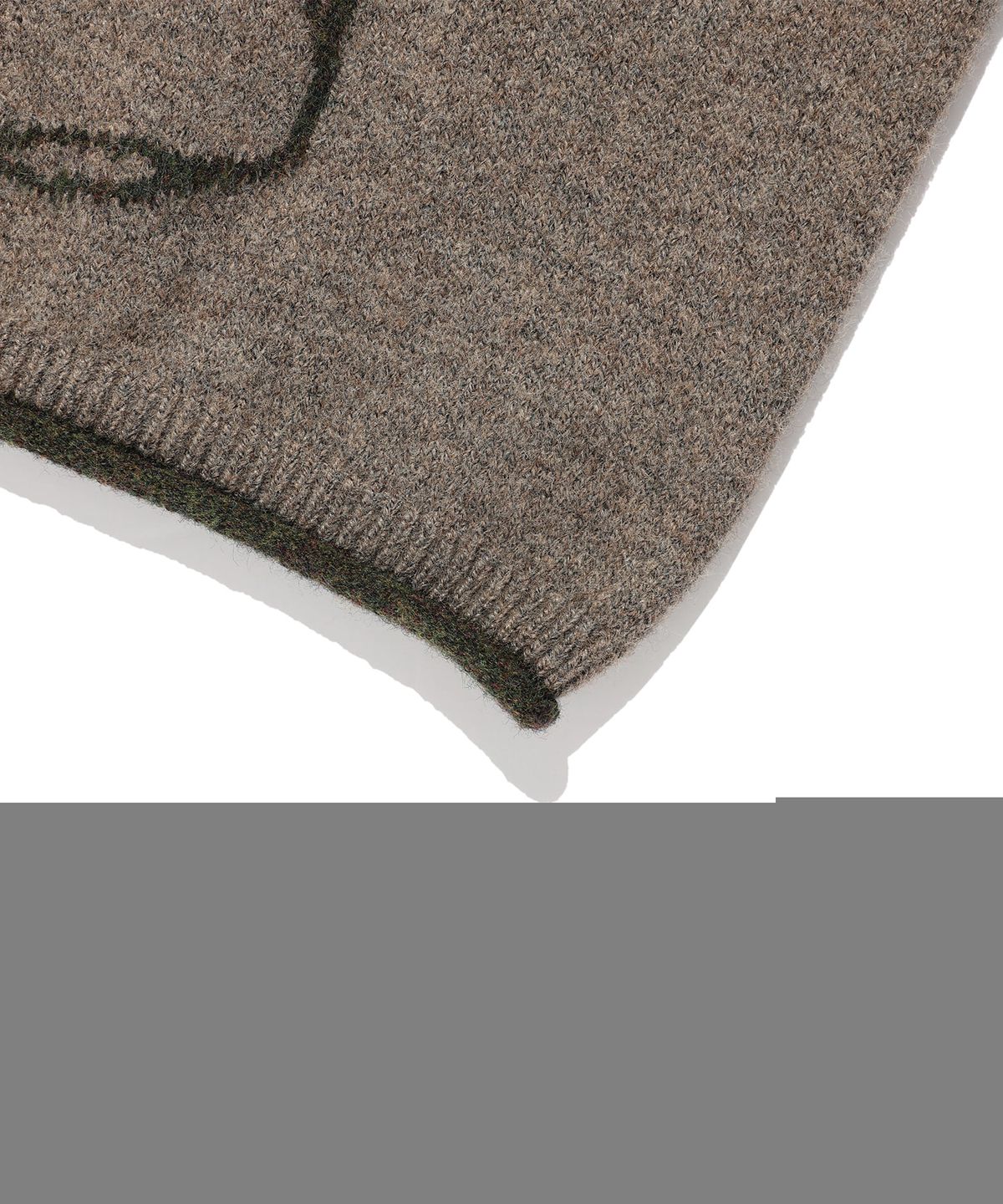 나이스고스트클럽(NICEGHOSTCLUB) BEAR GRAPHIC WIDE CROP KNIT_BROWN(NG2GFFK604A)