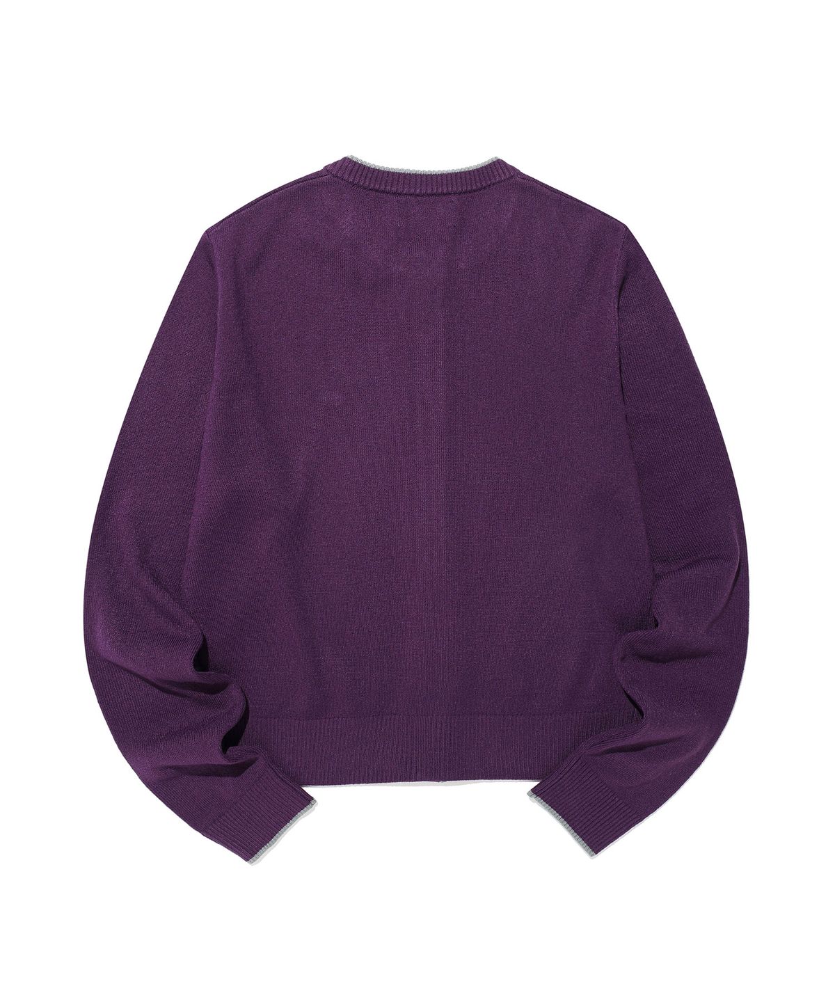 나이스고스트클럽(NICEGHOSTCLUB) TRIM LINE CARDIGAN_PURPLE(NG2GFFK681A)