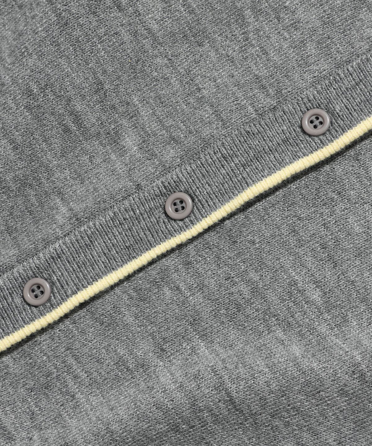 나이스고스트클럽(NICEGHOSTCLUB) TRIM LINE CARDIGAN_GREY(NG2GFFK681A)