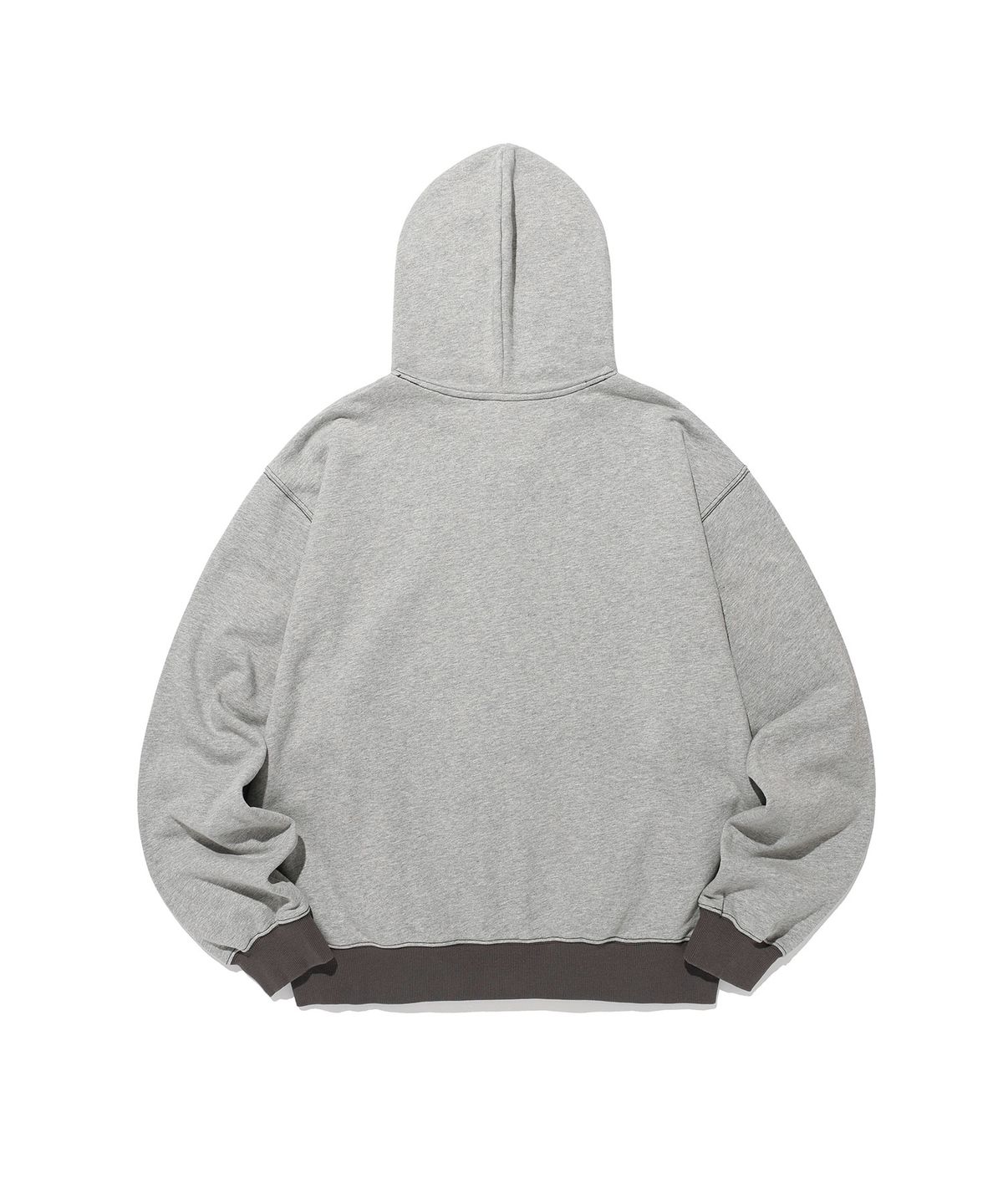 나이스고스트클럽(NICEGHOSTCLUB) COLLEGE LOGO HOODIE ZIP UP_GREY(NG2GFUM485A)