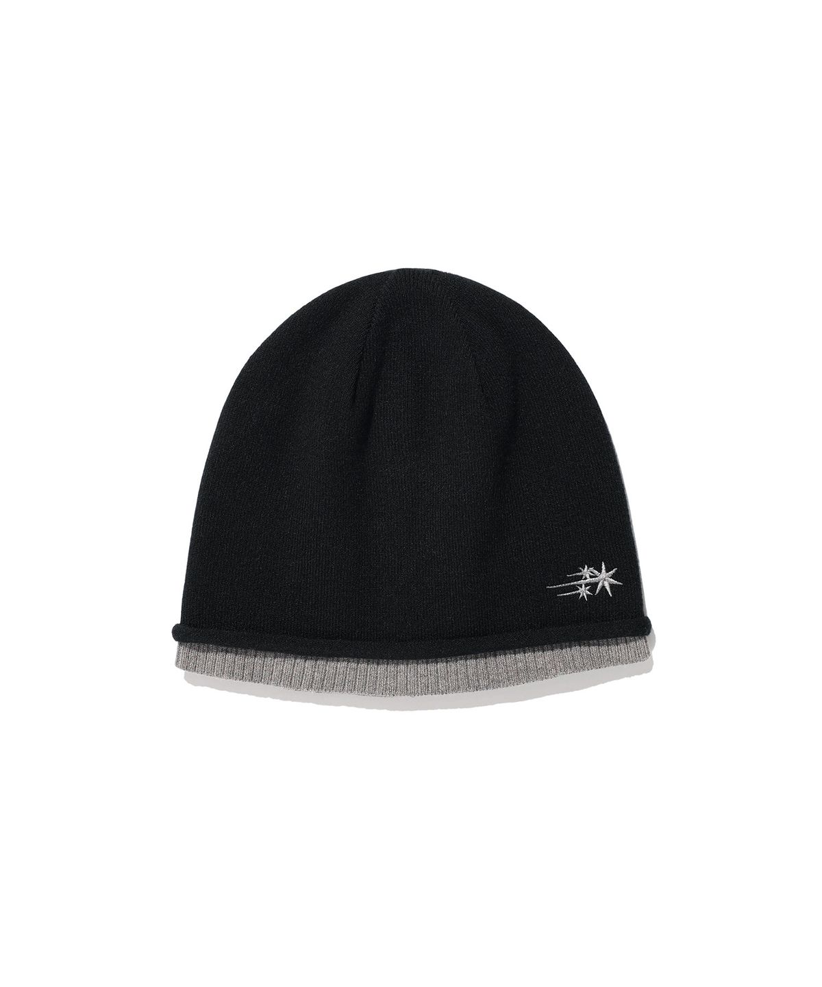 나이스고스트클럽(NICEGHOSTCLUB) LAYERED KNIT BEANIE_BLACK(NG2GFUAB21A)