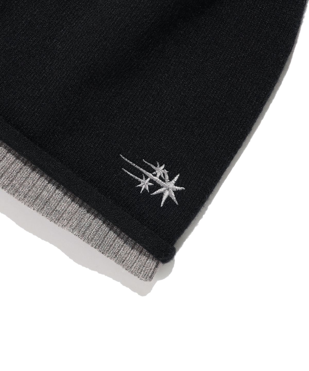 나이스고스트클럽(NICEGHOSTCLUB) LAYERED KNIT BEANIE_BLACK(NG2GFUAB21A)