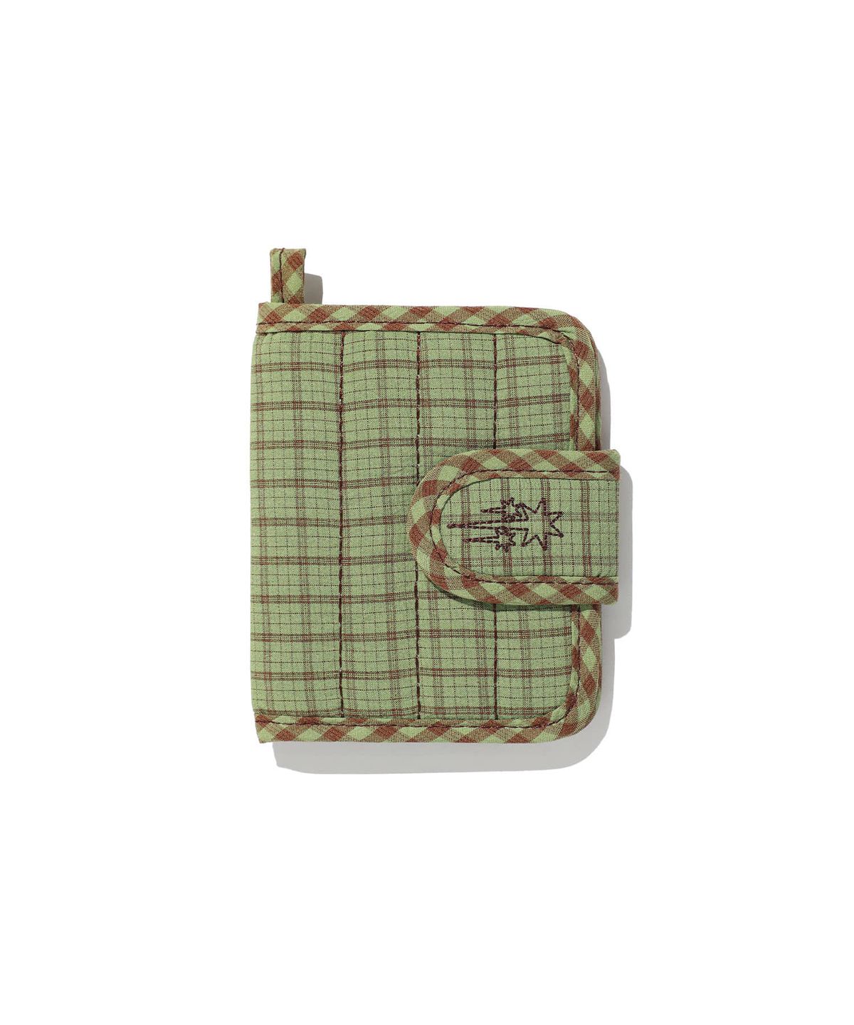 나이스고스트클럽(NICEGHOSTCLUB) PUFFY CHECK WALLET_GREEN(NG2GFUAB65A)