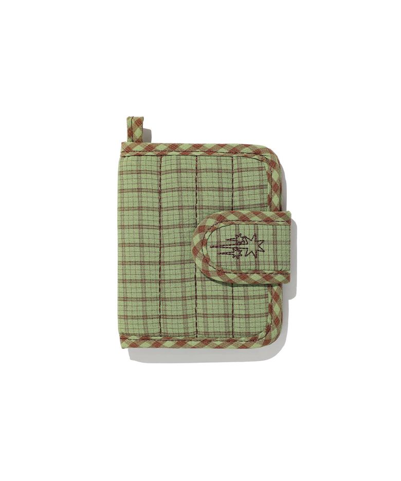 PUFFY CHECK WALLET_GREEN(NG2GFUAB65A)