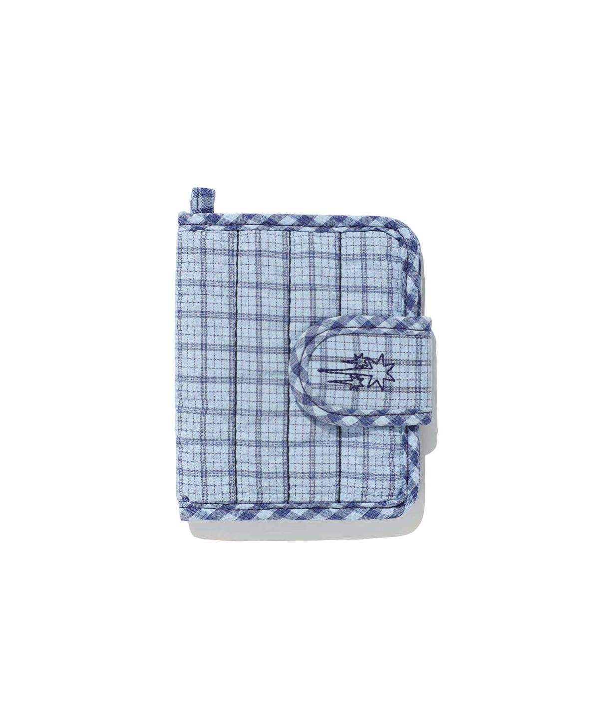 나이스고스트클럽(NICEGHOSTCLUB) PUFFY CHECK WALLET_BLUE(NG2GFUAB65A)