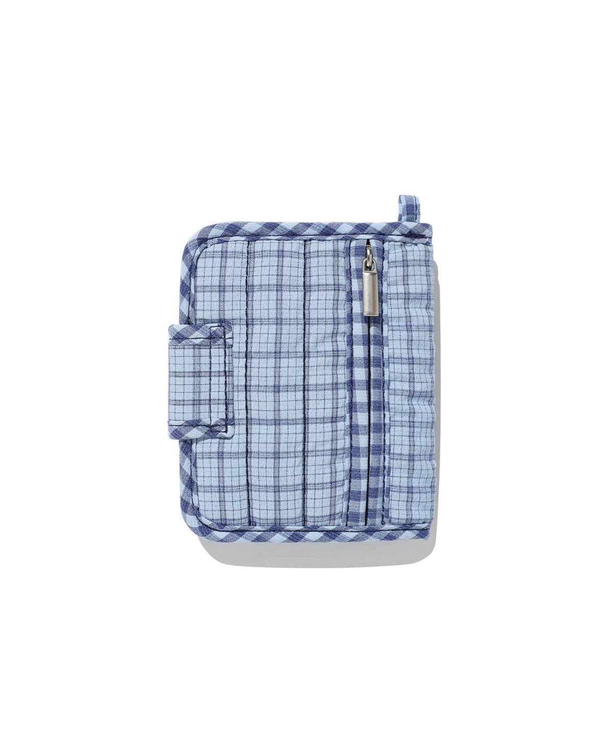 나이스고스트클럽(NICEGHOSTCLUB) PUFFY CHECK WALLET_BLUE(NG2GFUAB65A)
