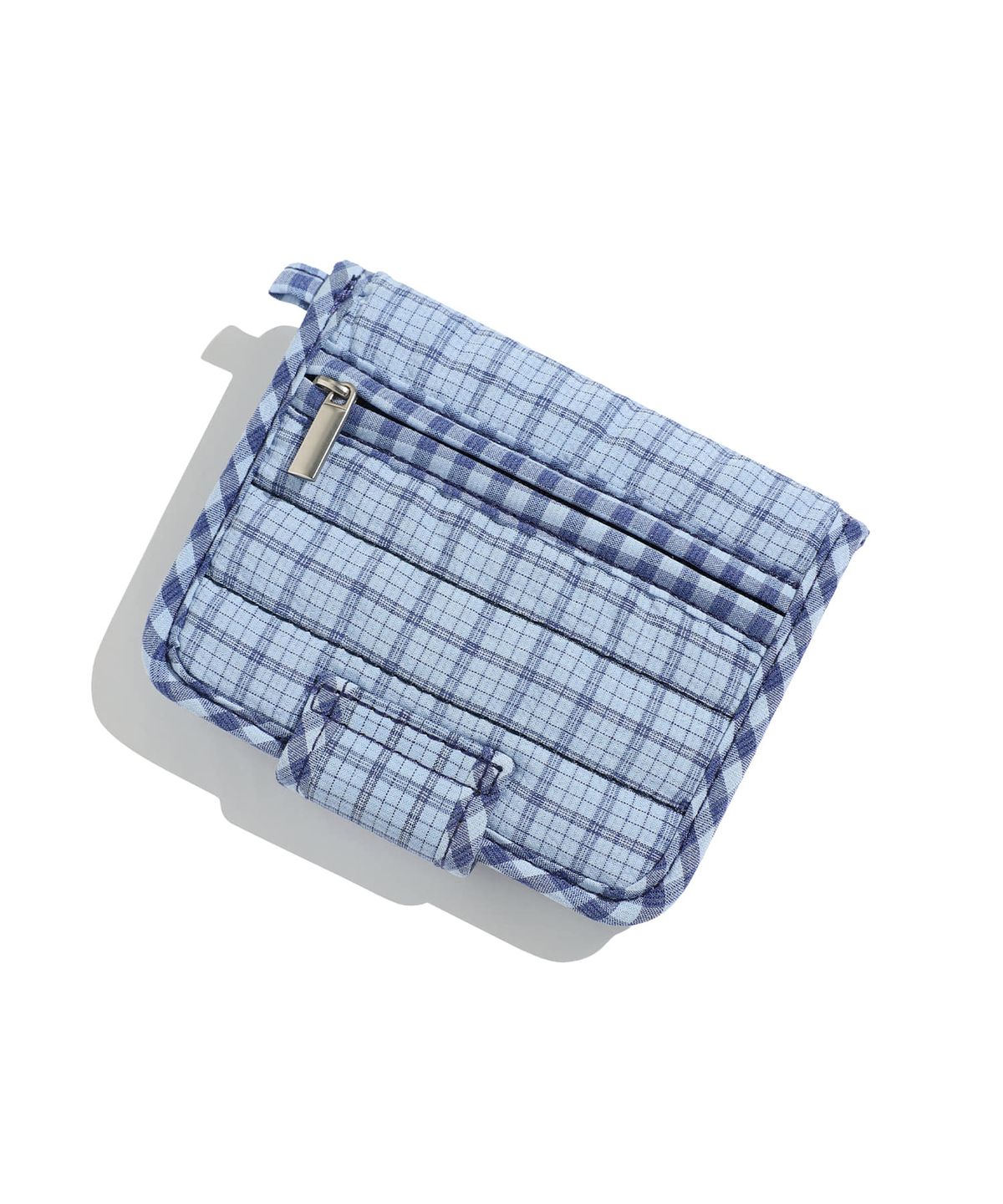 나이스고스트클럽(NICEGHOSTCLUB) PUFFY CHECK WALLET_BLUE(NG2GFUAB65A)