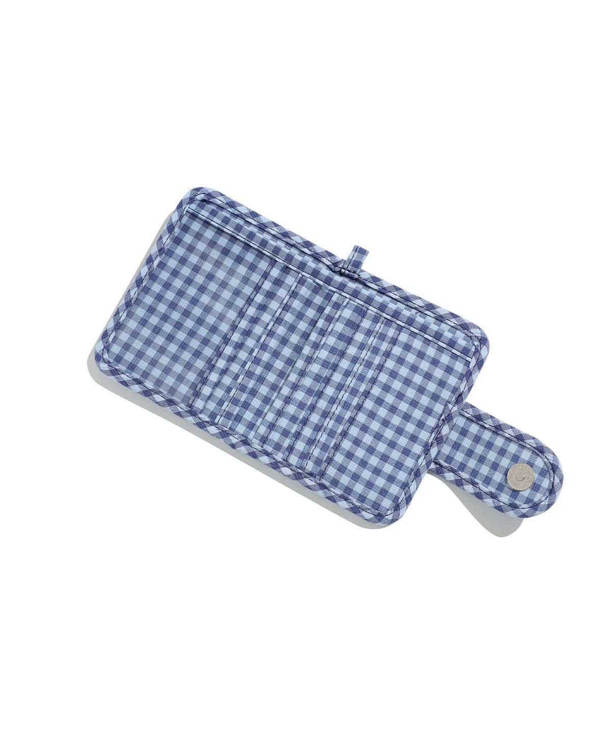 나이스고스트클럽(NICEGHOSTCLUB) PUFFY CHECK WALLET_BLUE(NG2GFUAB65A)