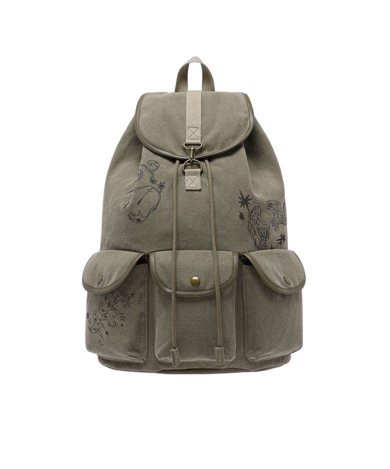 CANVAS 3POCKET RUCKSACK_BEIGE(NG2GFUAB41A)