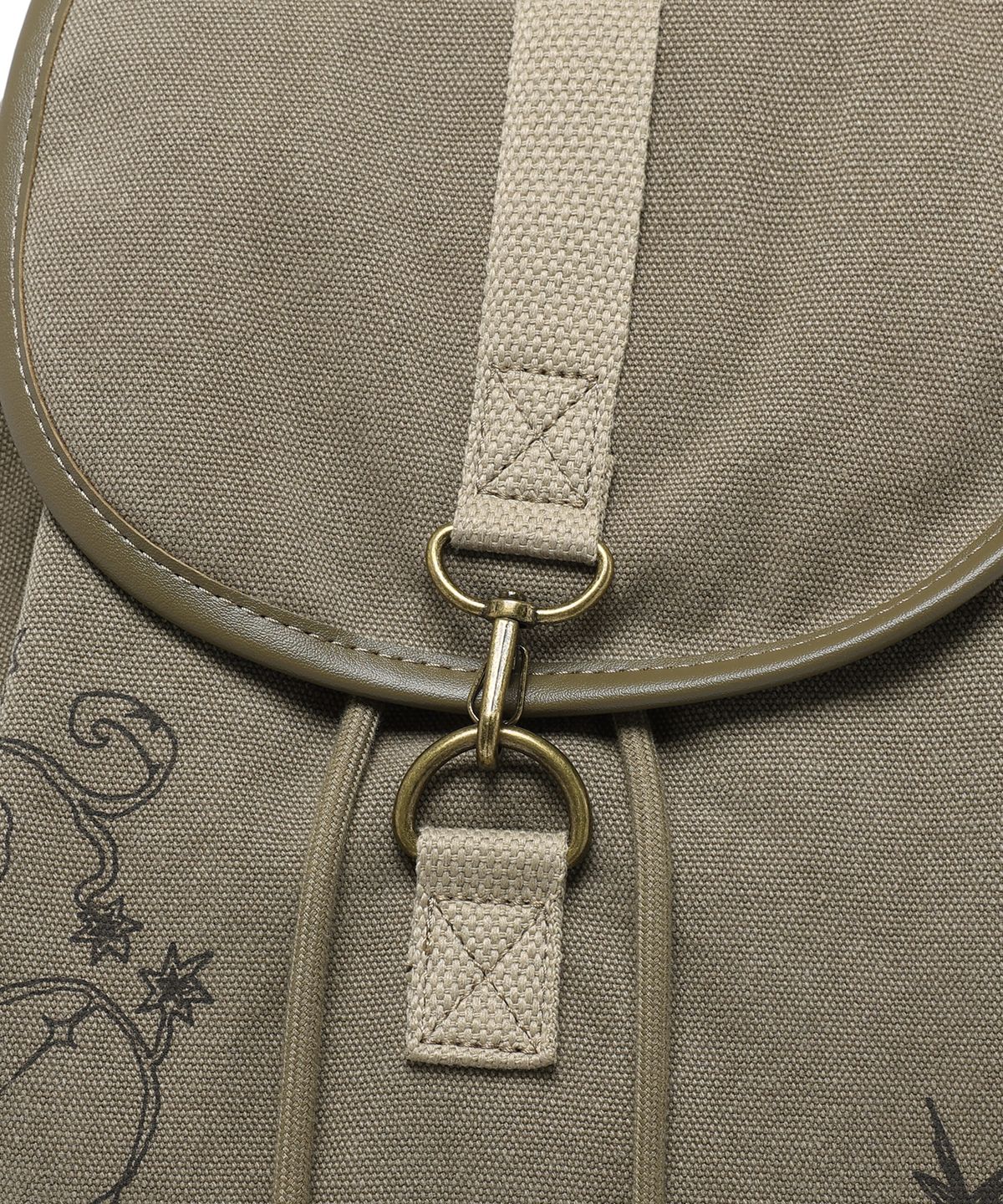 나이스고스트클럽(NICEGHOSTCLUB) CANVAS 3POCKET RUCKSACK_BEIGE(NG2GFUAB41A)