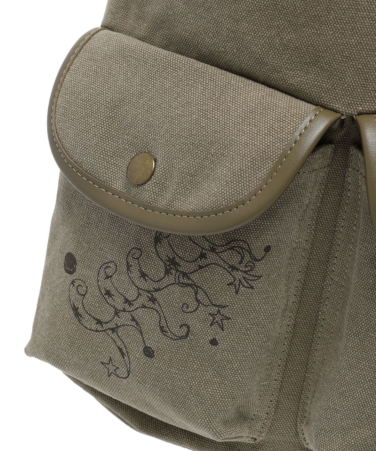 나이스고스트클럽(NICEGHOSTCLUB) CANVAS 3POCKET RUCKSACK_BEIGE(NG2GFUAB41A)