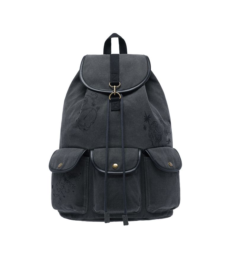 CANVAS 3POCKET RUCKSACK_CHARCOAL(NG2GFUAB41A)