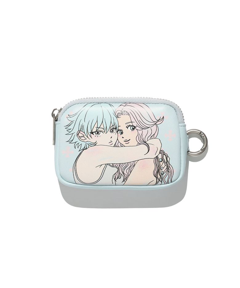 DOODLE GRAPHIC SOFT CARD WALLET_MINT(NG2GFUAB61A)