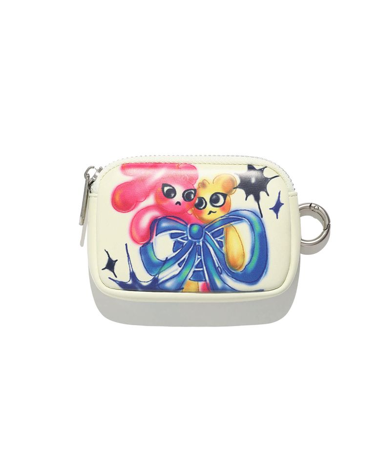 DOODLE GRAPHIC SOFT CARD WALLET_YELLOW(NG2GFUAB61A)