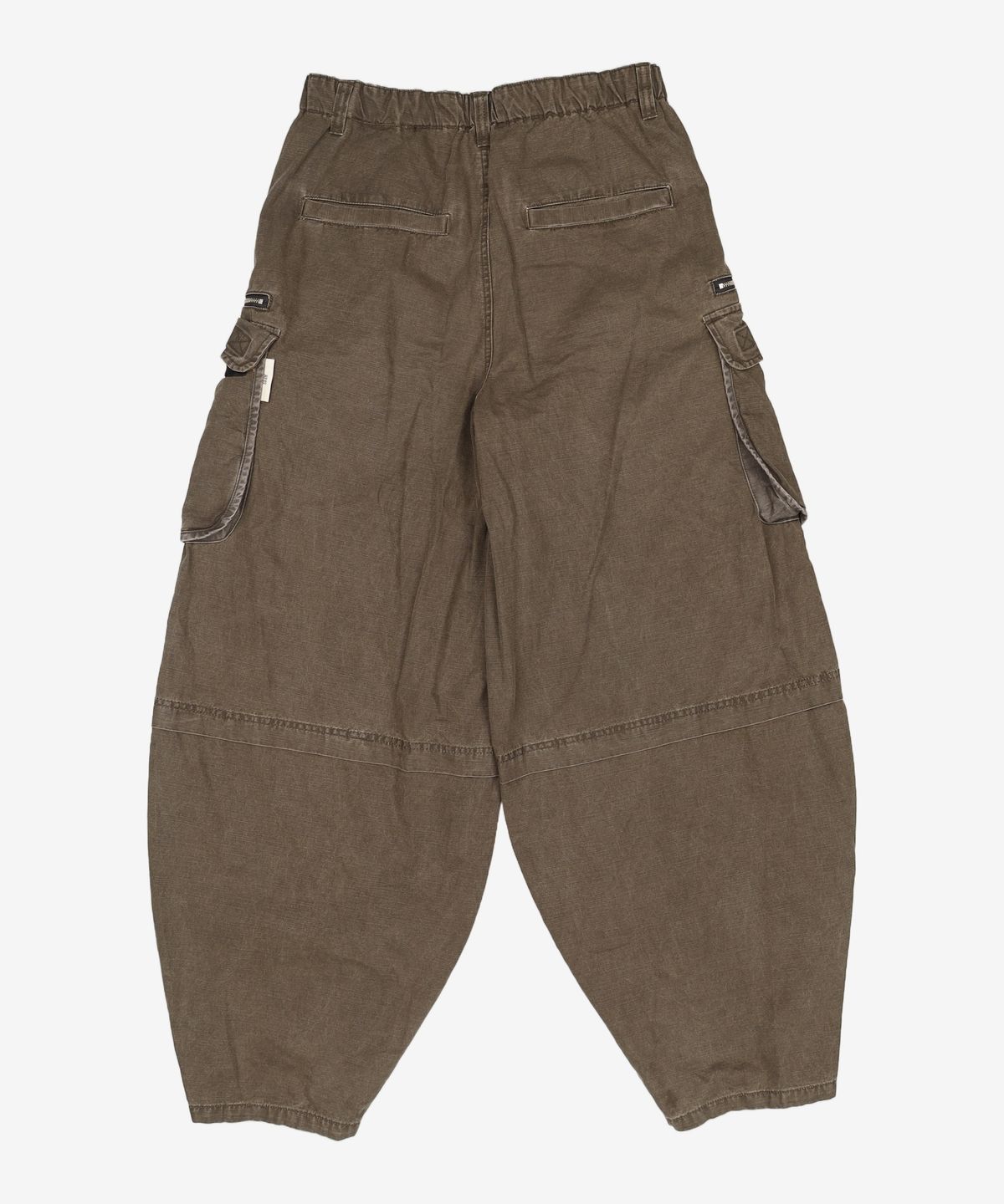 기철(KICHUL) Vintage Zip Cargo Balloon Pants (Washed Khaki) M