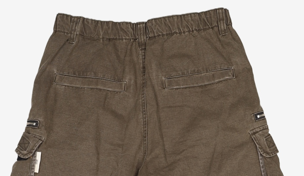 기철(KICHUL) Vintage Zip Cargo Balloon Pants (Washed Khaki) M