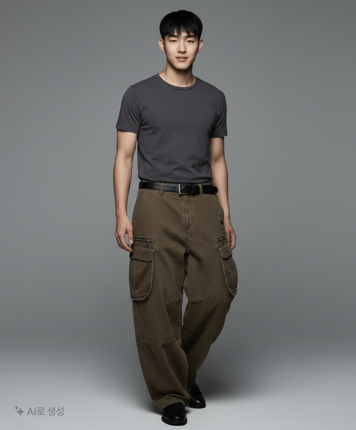 기철(KICHUL) Vintage Zip Cargo Balloon Pants (Washed Khaki) M