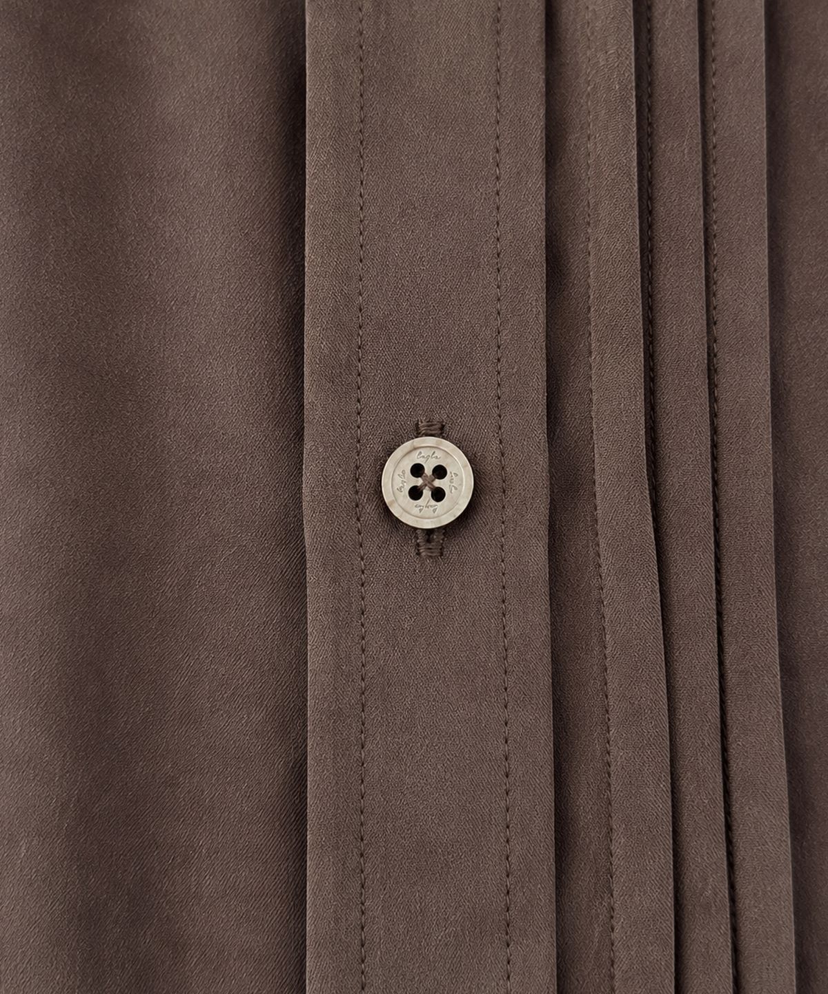 다이아몬드 레이라(DIAMOND LAYLA) Silky Suede Cupro Pintuck Shirt S192