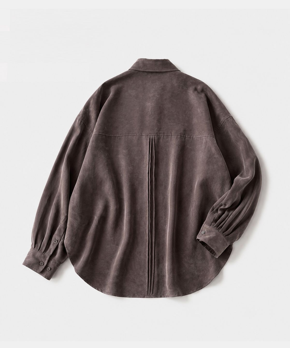 다이아몬드 레이라(DIAMOND LAYLA) Silky Suede Cupro Pintuck Shirt S192