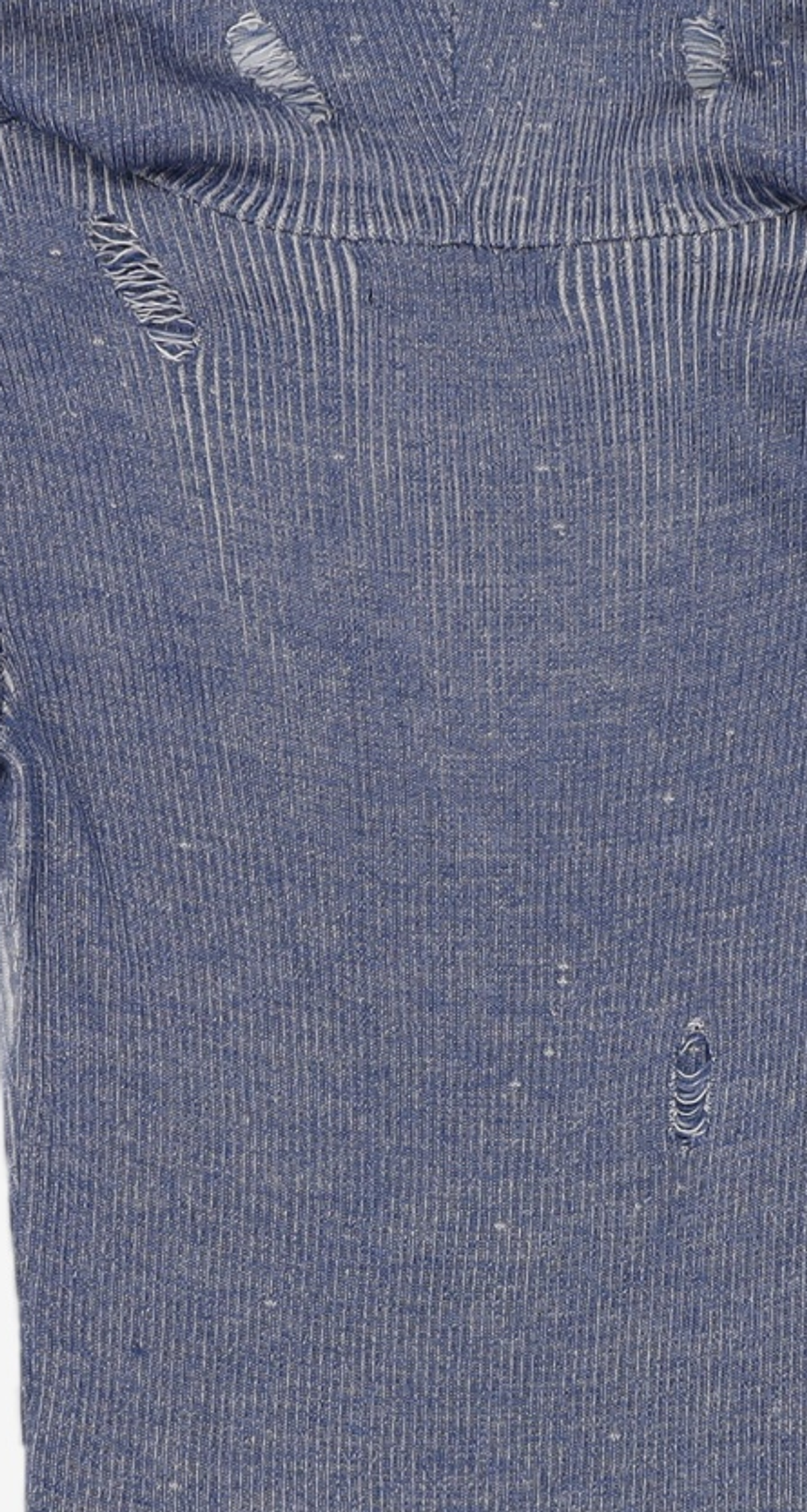 크리틱(CRITIC) WORMHOLE HOODIED KNIT(FOR WOMEN) BLUE FREE