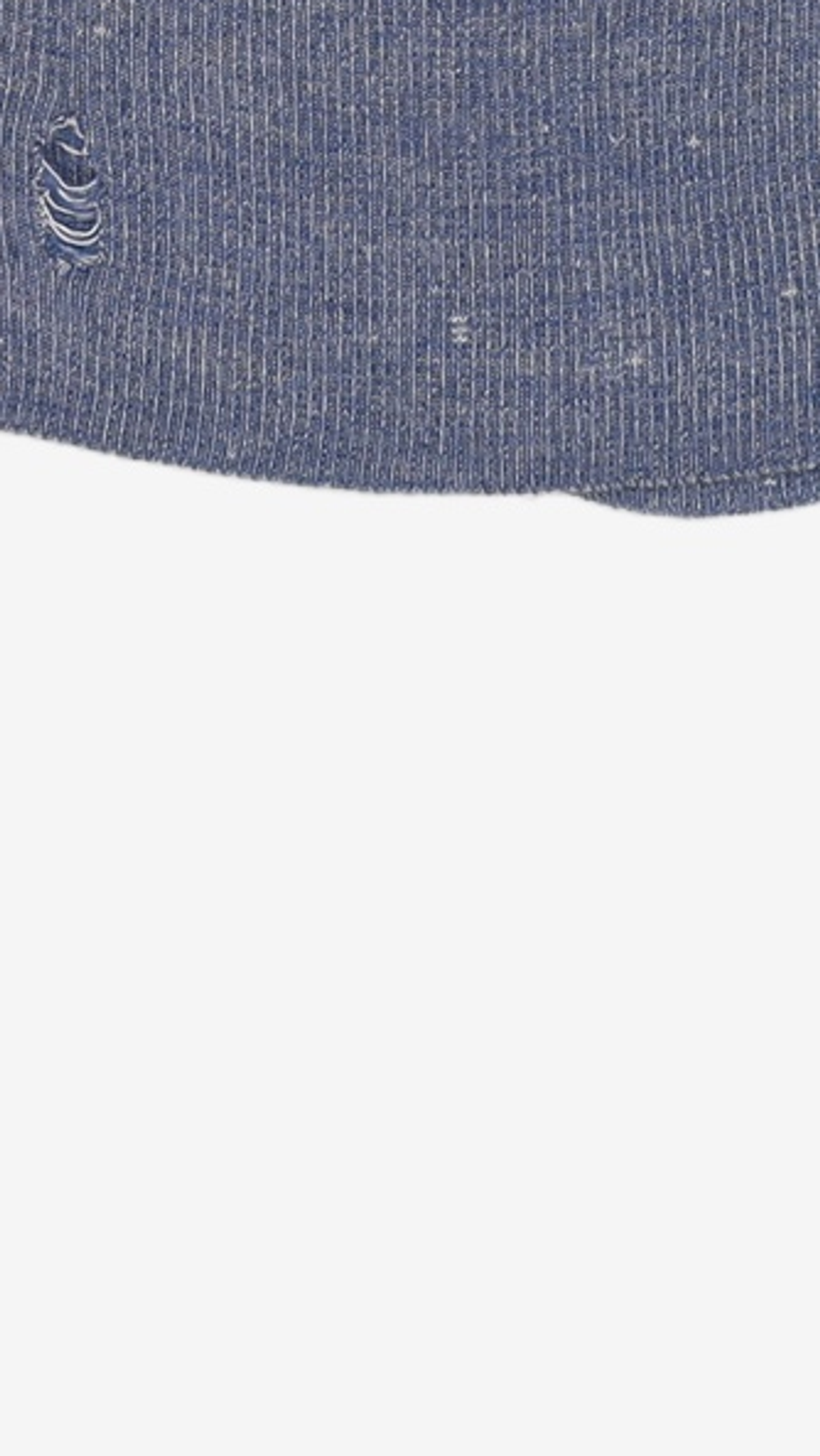 크리틱(CRITIC) WORMHOLE HOODIED KNIT(FOR WOMEN) BLUE FREE
