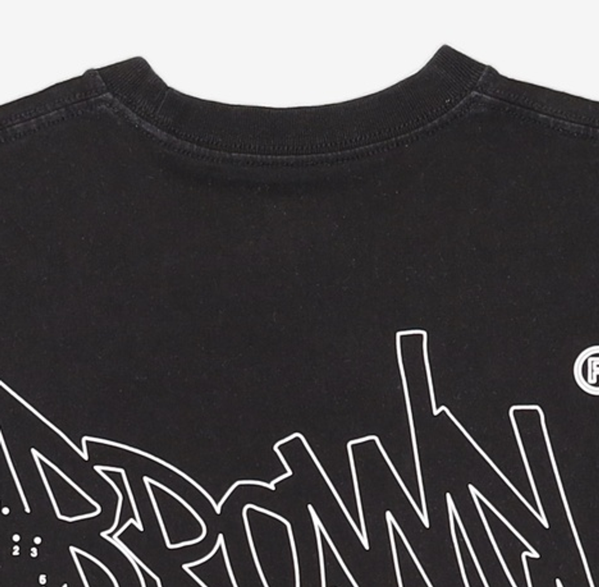 브라운브레스(BROWNBREATH) CONNECT TAG TEE - BLACK S