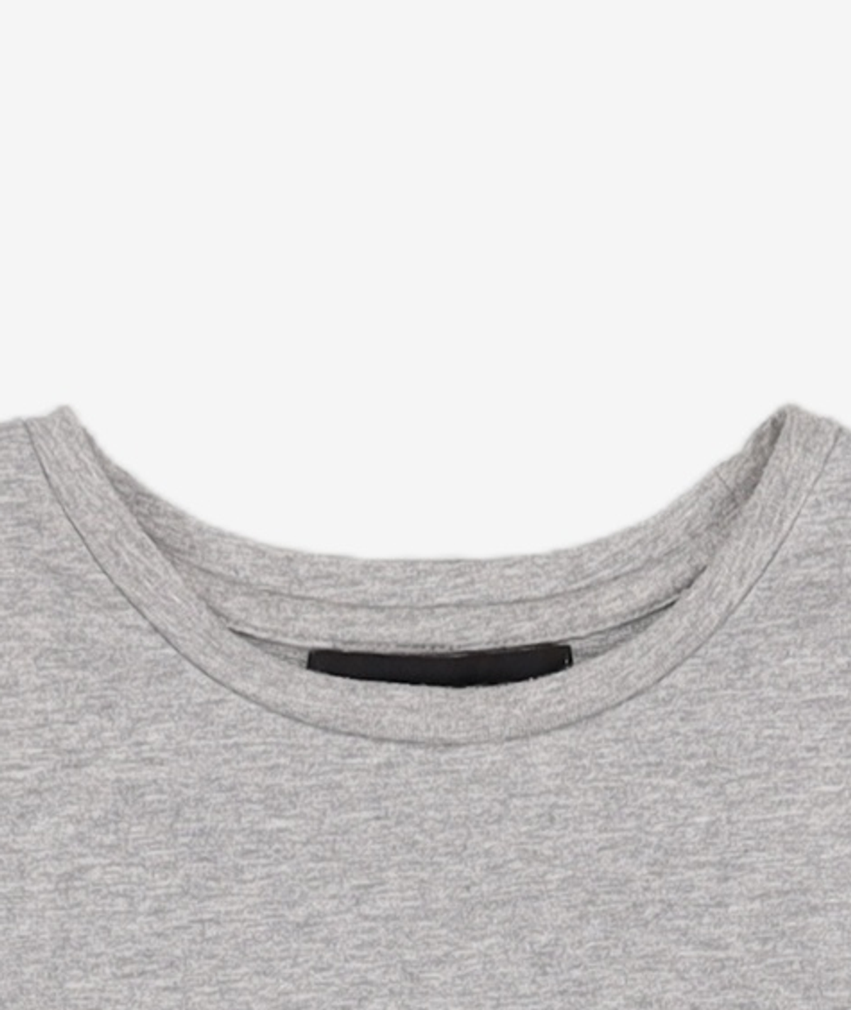유희(YOUHEE) LETTERING T-SHIRT MELANGE GREY FREE
