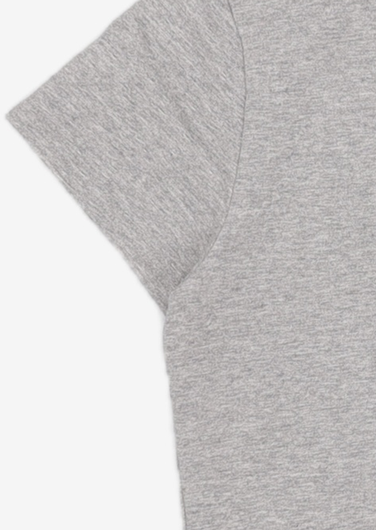 유희(YOUHEE) LETTERING T-SHIRT MELANGE GREY FREE