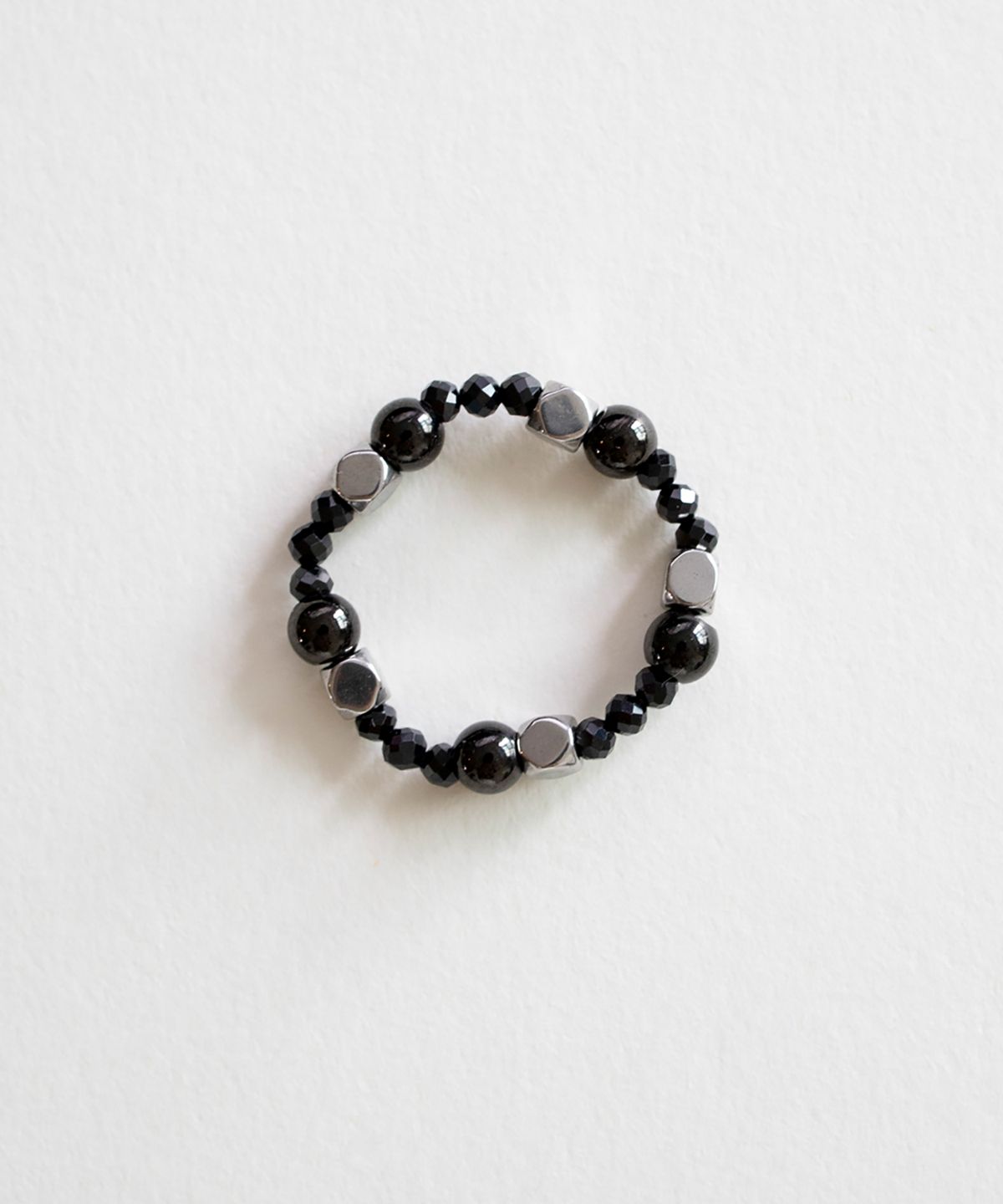 링거피스(LINGER PIECE) Black and silver tension ring