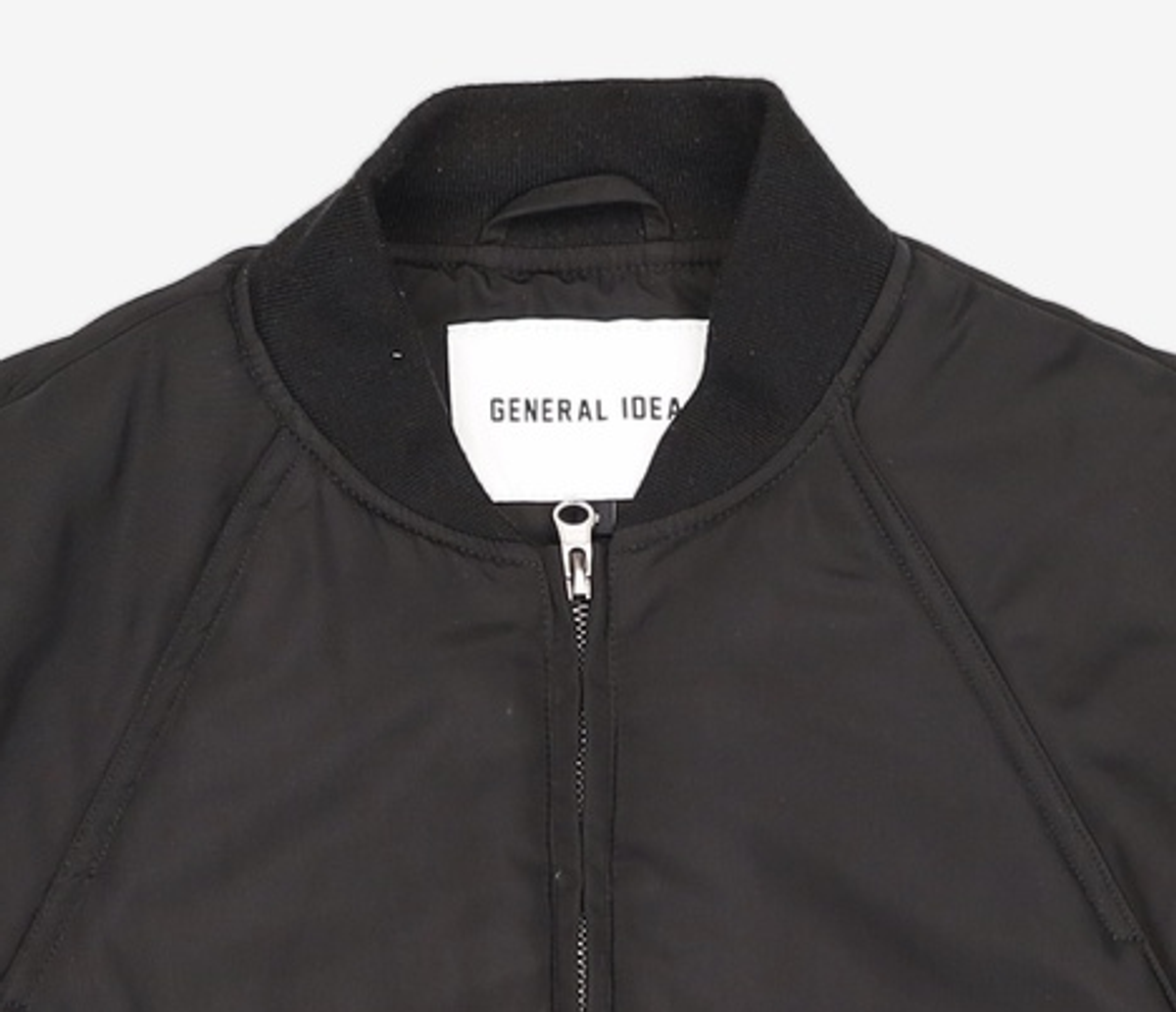 제너럴 아이디어(GENERAL IDEA) 래글런 크롭 패딩 블루종 [BLACK] / WBC4L07506 FREE