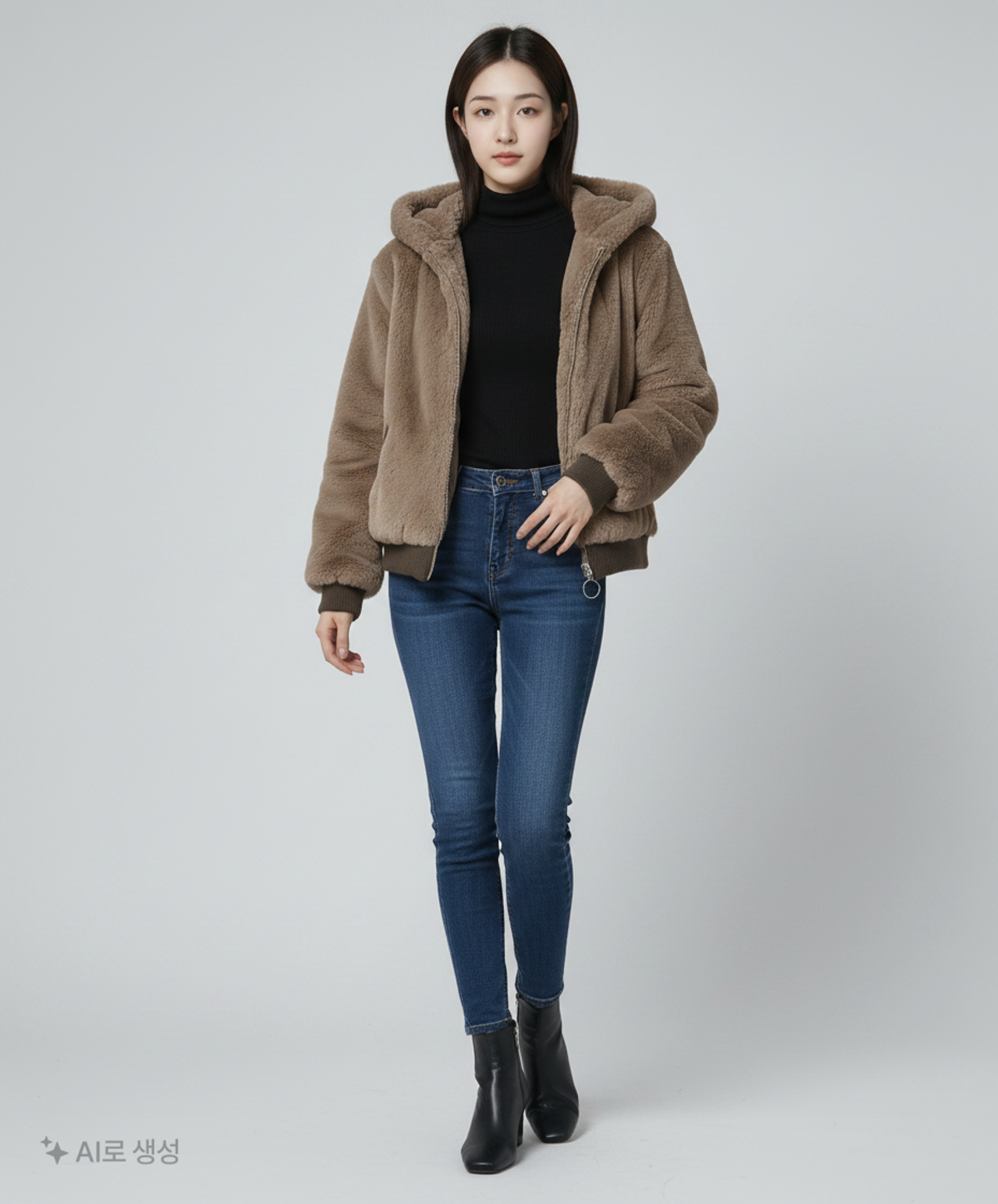 버쉬카(Bershka) 무스탕/퍼 S