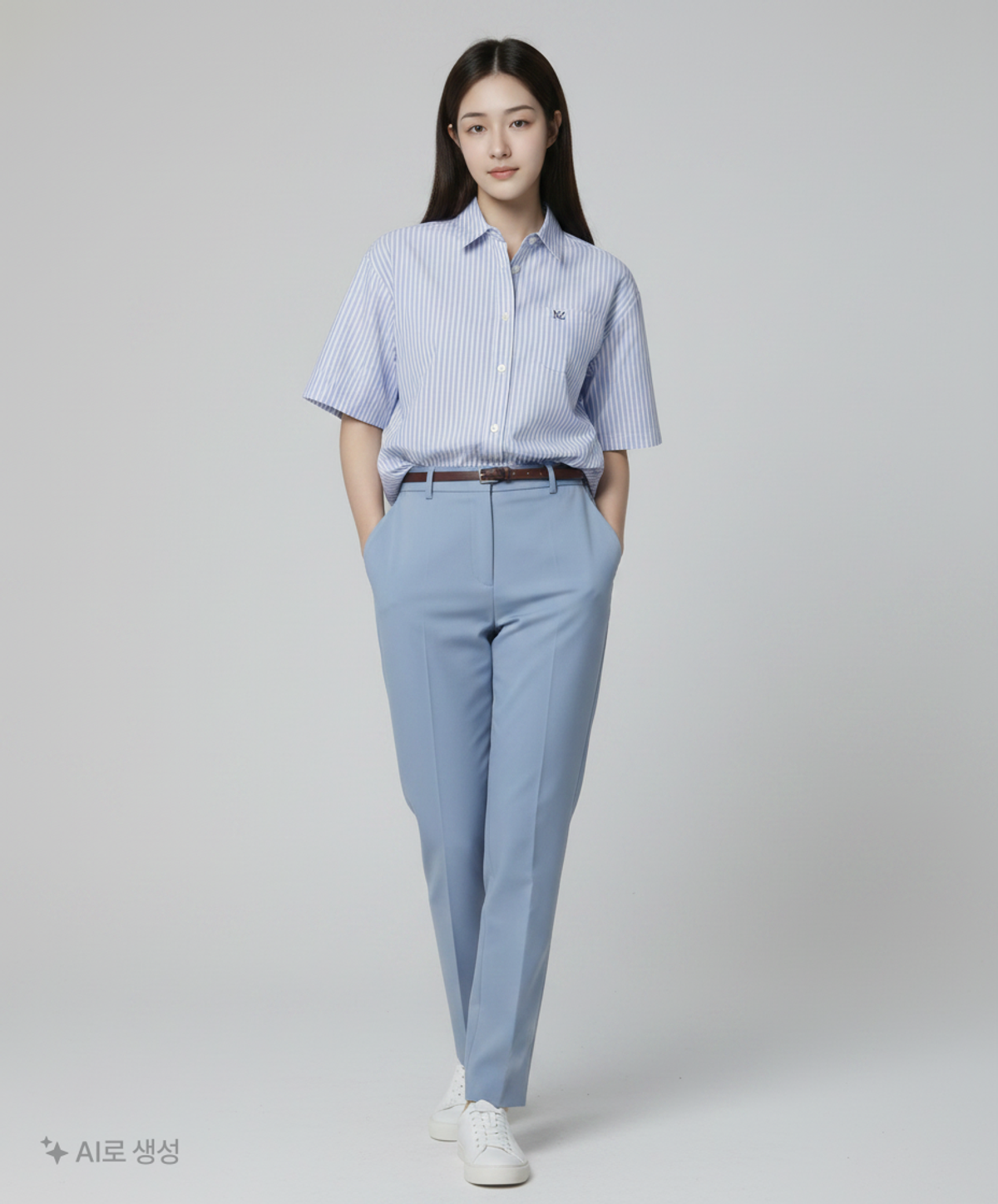 마리끌레르(MARIE CLAIRE) 썸머 링클프리 반팔 셔츠(MAEBSH11MST) FREE