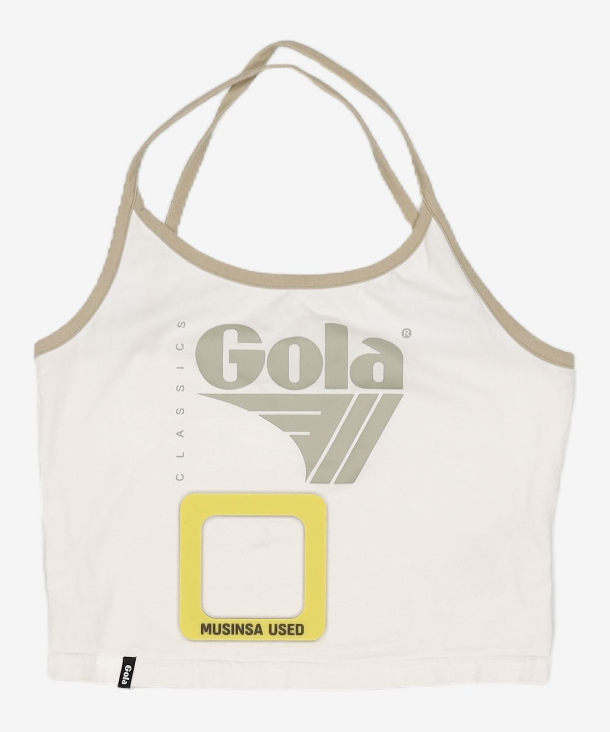 골라(GOLA) 빅로고 크롭 슬리브리스 티셔츠 W BIG LOGO CROPPED SLEEVELESS TS FREE