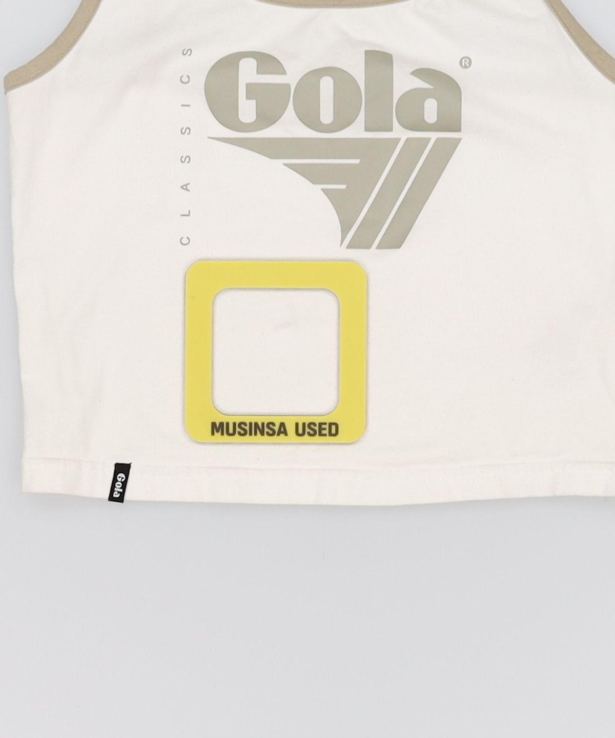 골라(GOLA) 빅로고 크롭 슬리브리스 티셔츠 W BIG LOGO CROPPED SLEEVELESS TS FREE