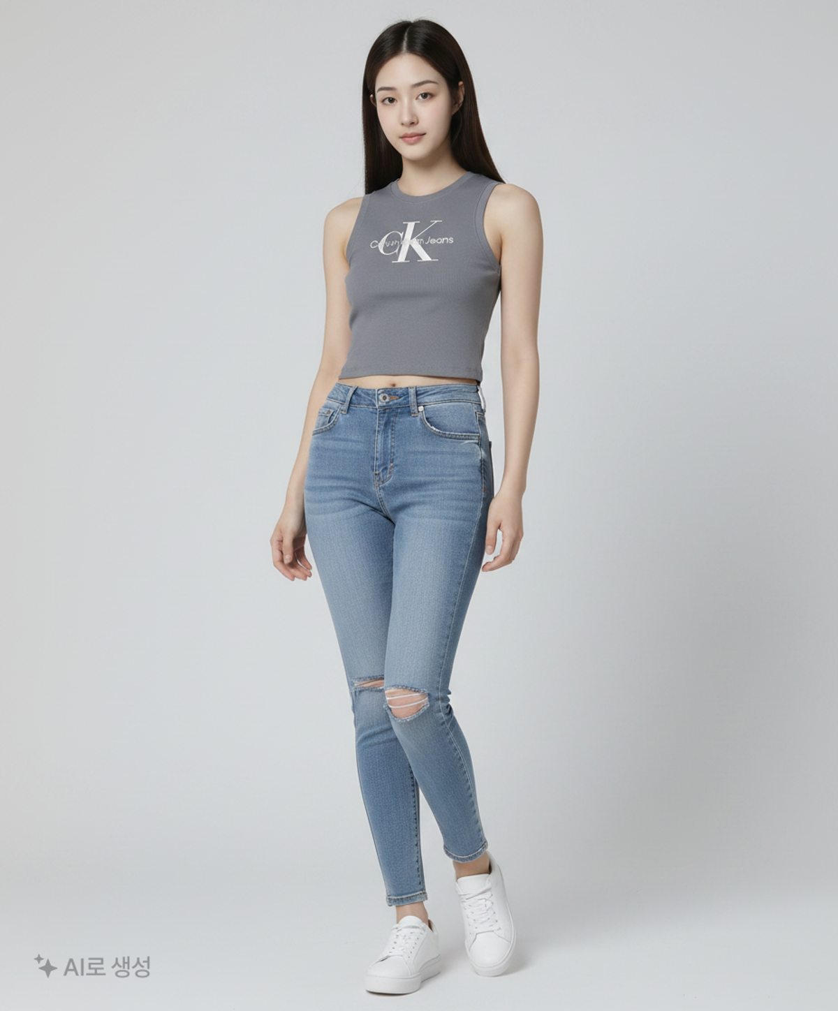 캘빈클라인 진(CALVIN KLEIN JEANS) 나시/민소매 티셔츠 S