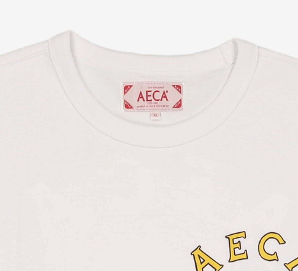 에이카화이트(AECA) TIGER HALF SLEEVE TEE-WHITE XL