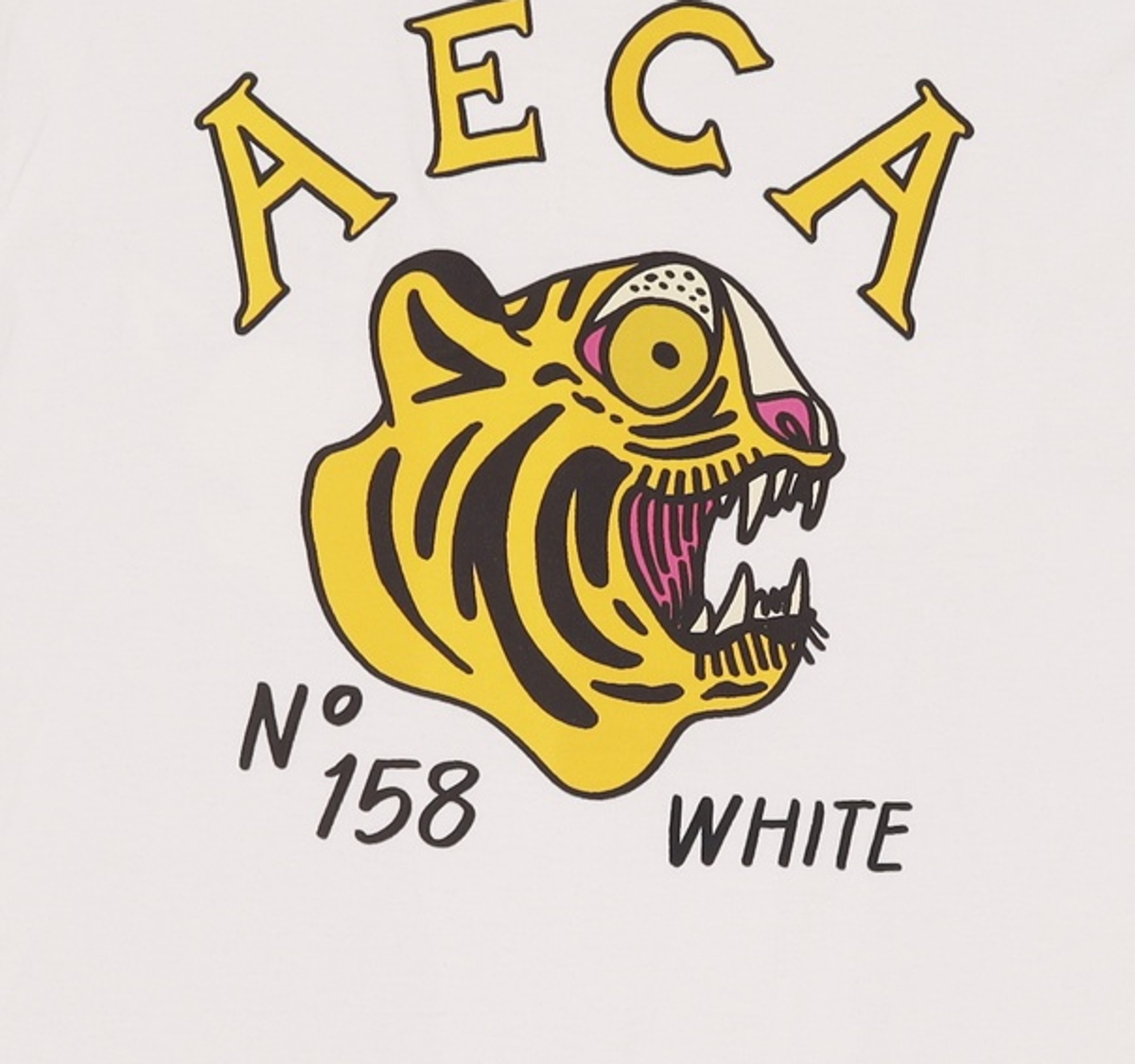 에이카화이트(AECA) TIGER HALF SLEEVE TEE-WHITE XL