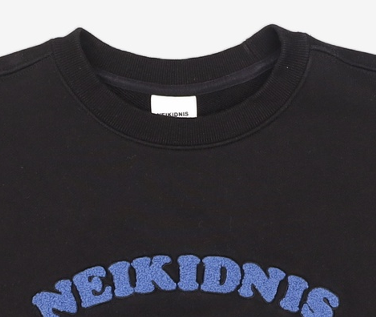 네이키드니스(NEIKIDNIS) 쿠퍼 아치 로고 스웻셔츠 블랙 M